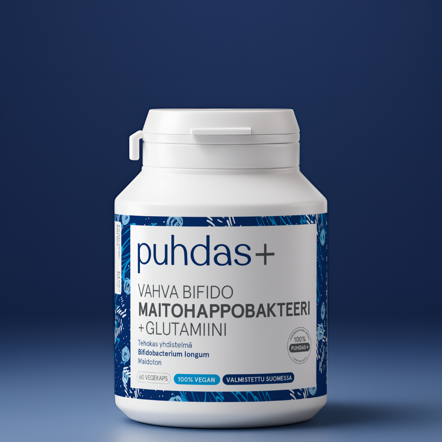 Strong Bifido Probiotics with L-Glutamine | 60 Vegan Capsules