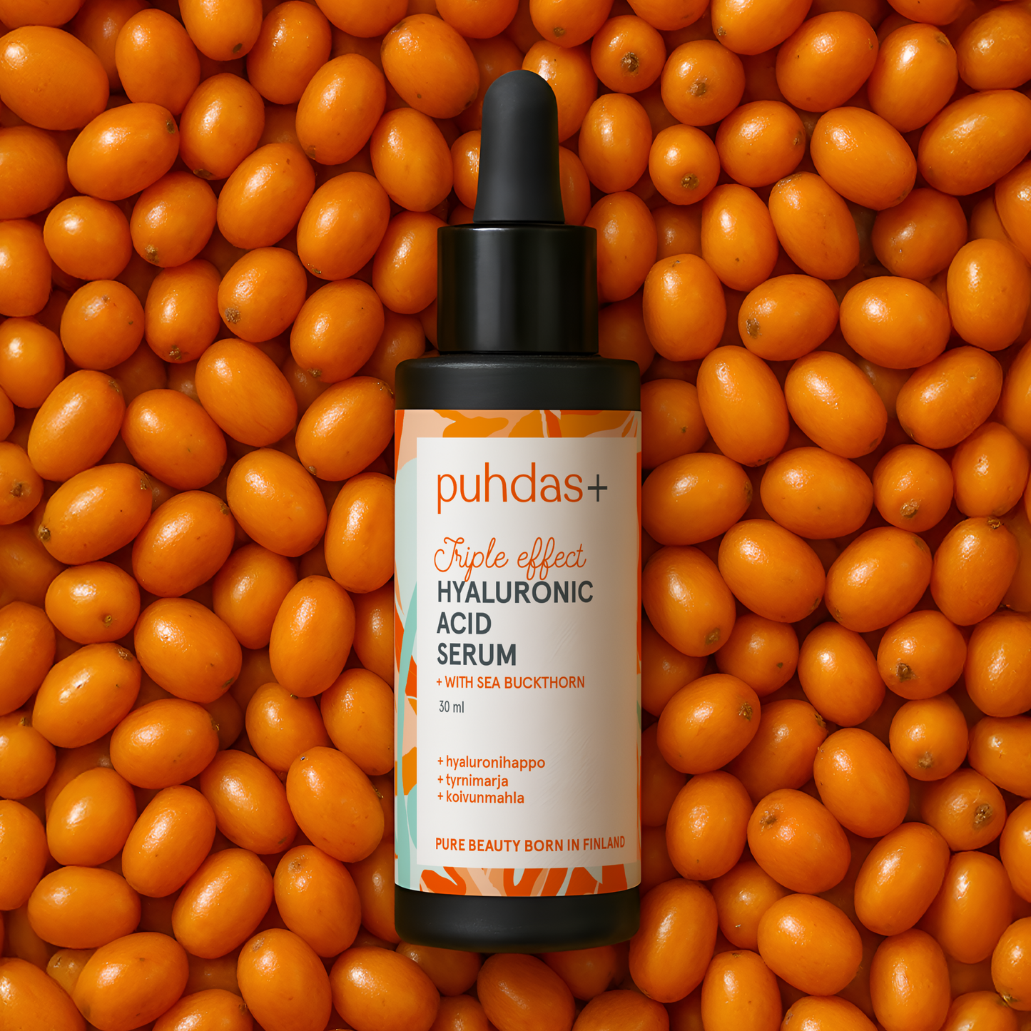 Hyaluronic Acid Face Serum | 30 ml | Triple-Action Hyaluronic Acid with Sea Buckthorn