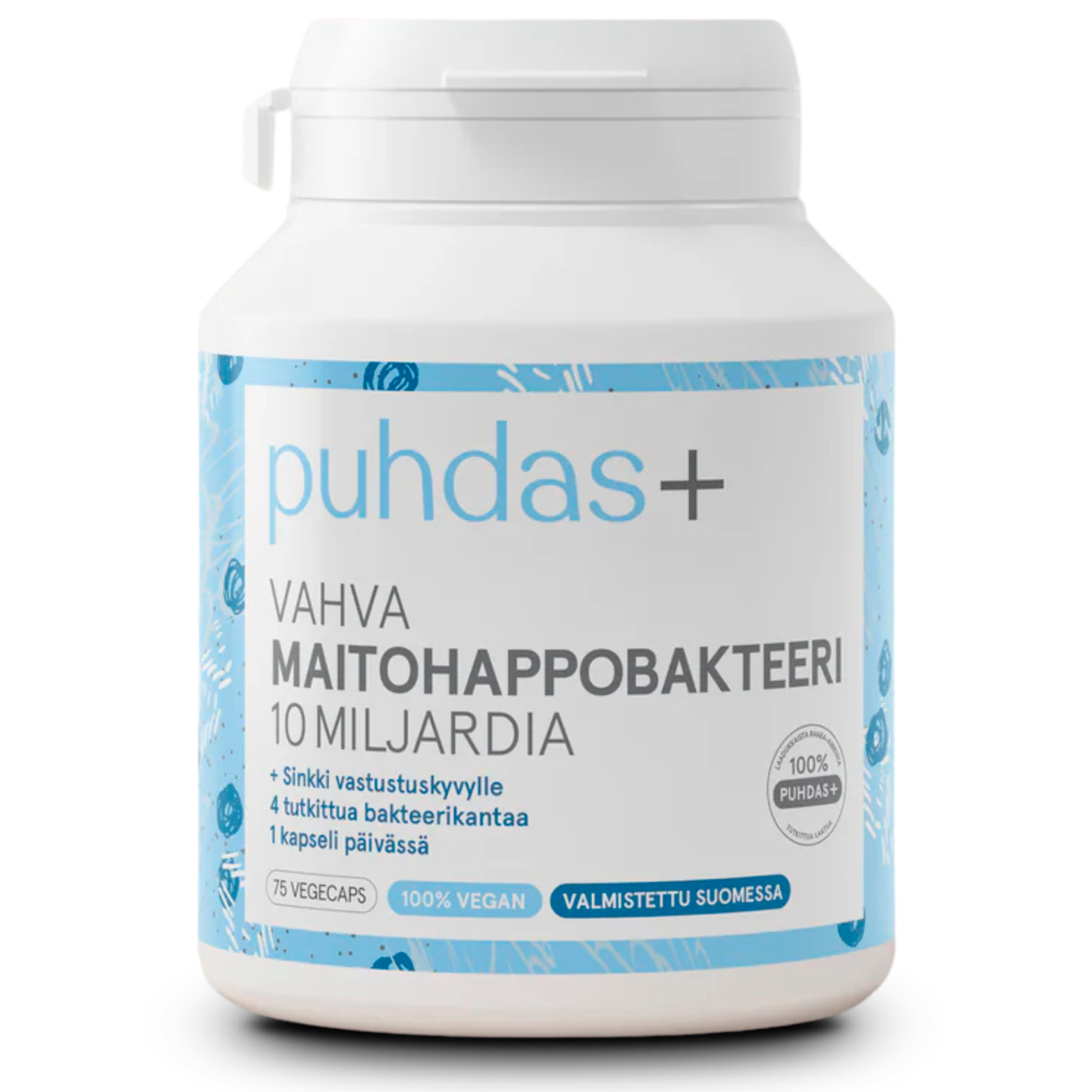 Strong Probiotics 10 Billion CFU | With Zinc | 75 Vegan Capsules