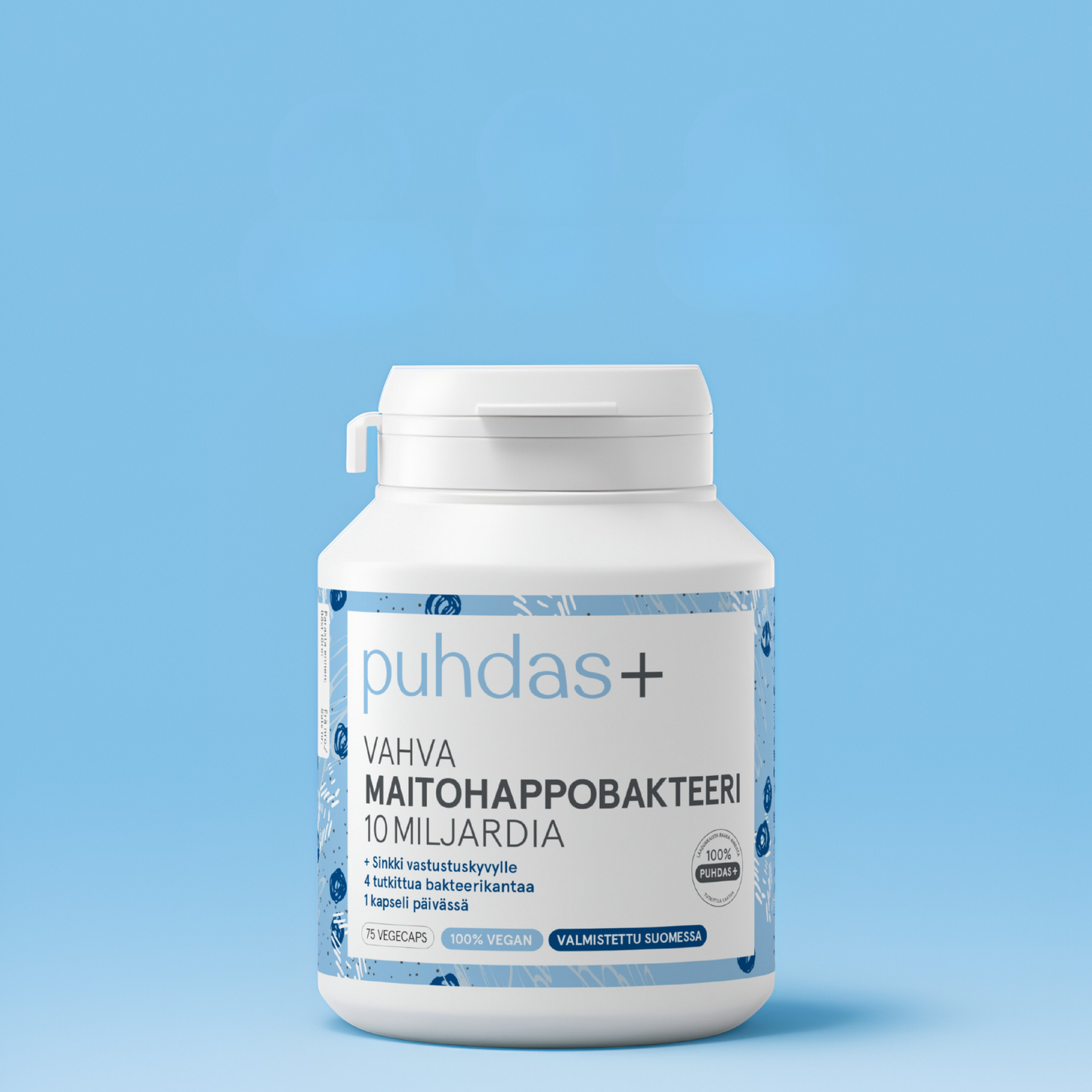 Strong Probiotics 10 Billion CFU | With Zinc | 75 Vegan Capsules
