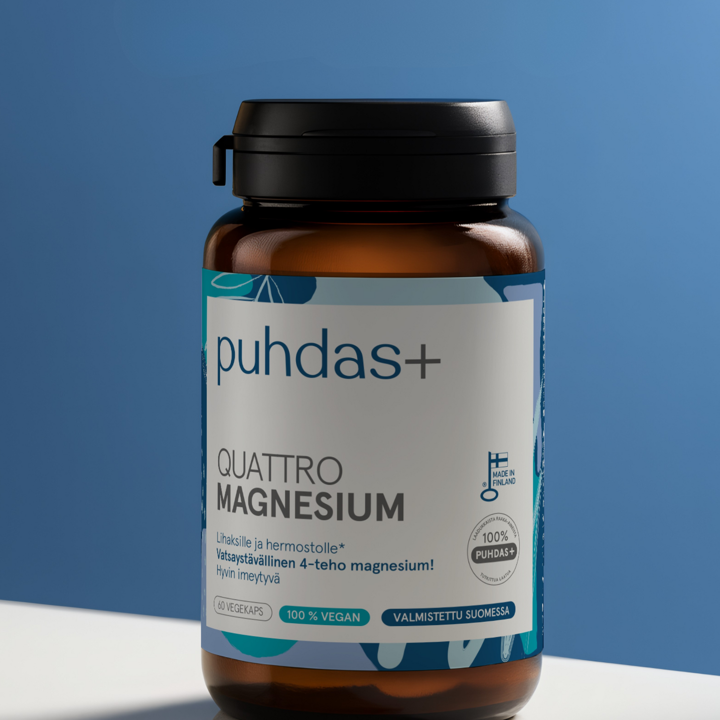 Quattro Magnesium Capsules | High-Strength 4-Form Magnesium Complex | 60 Vegan Capsules