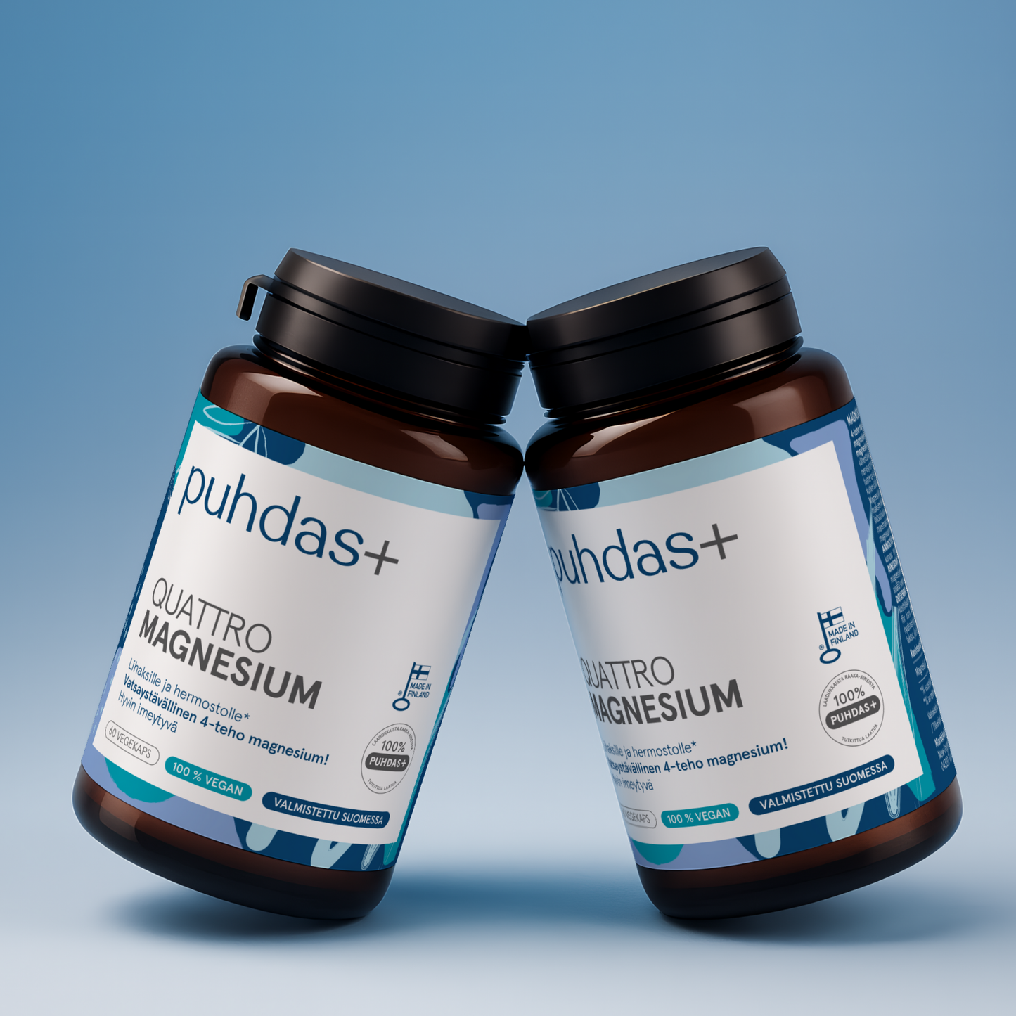 Quattro Magnesium Capsules | High-Strength 4-Form Magnesium Complex | 60 Vegan Capsules