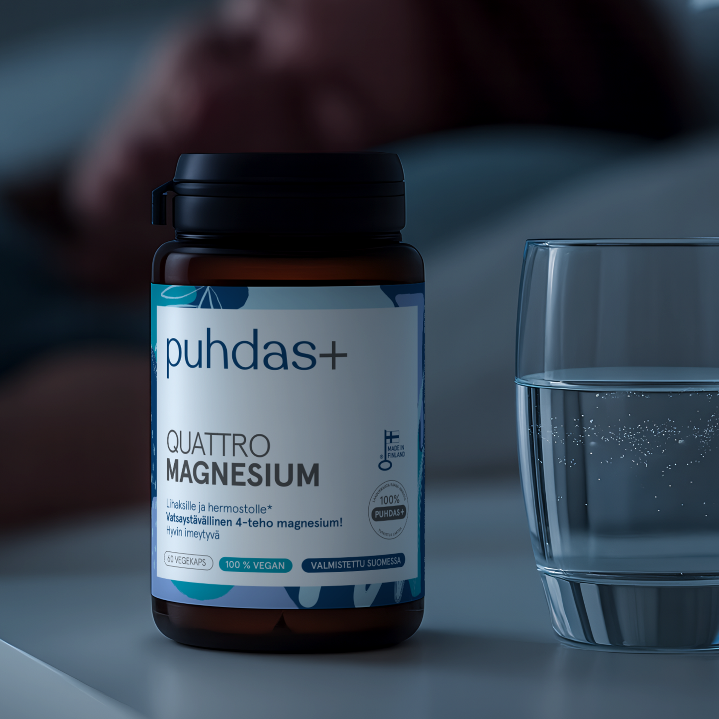 Quattro Magnesium Capsules | High-Strength 4-Form Magnesium Complex | 60 Vegan Capsules