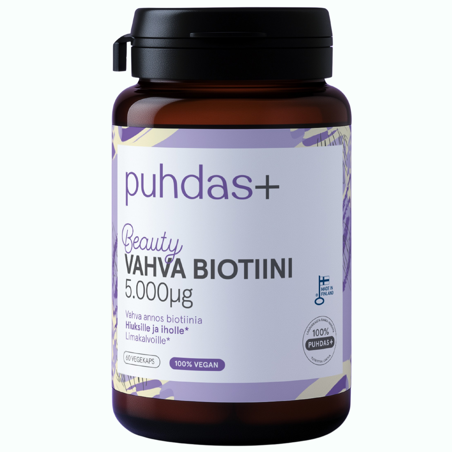 Strong Biotin 5,000 µg | High-Strength Biotin Capsules | 60 Vegan Capsules