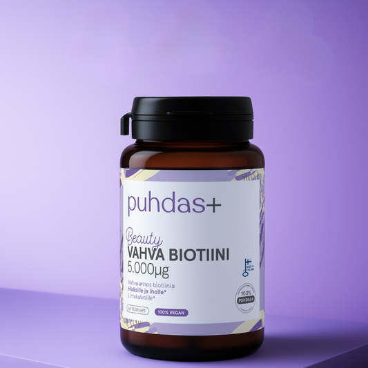 Strong Biotin 5,000 µg | High-Strength Biotin Capsules | 60 Vegan Capsules
