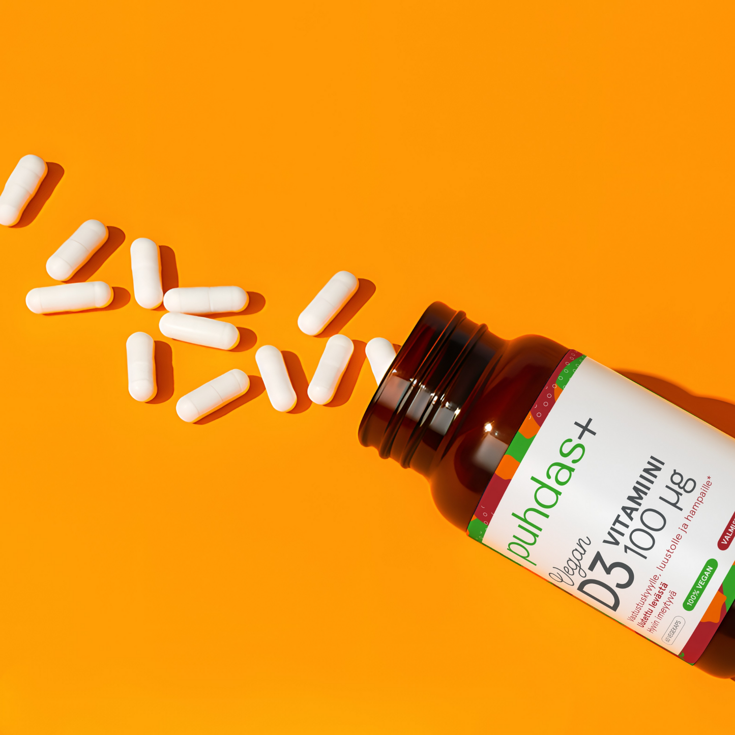 Vegan Vitamin D3 4000 IU | 100 µg | High-Strength Vitamin D3 from Lichen | 60 Capsules